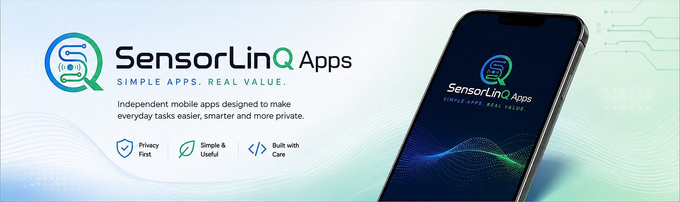 SensorLinQ Apps mobile app banner